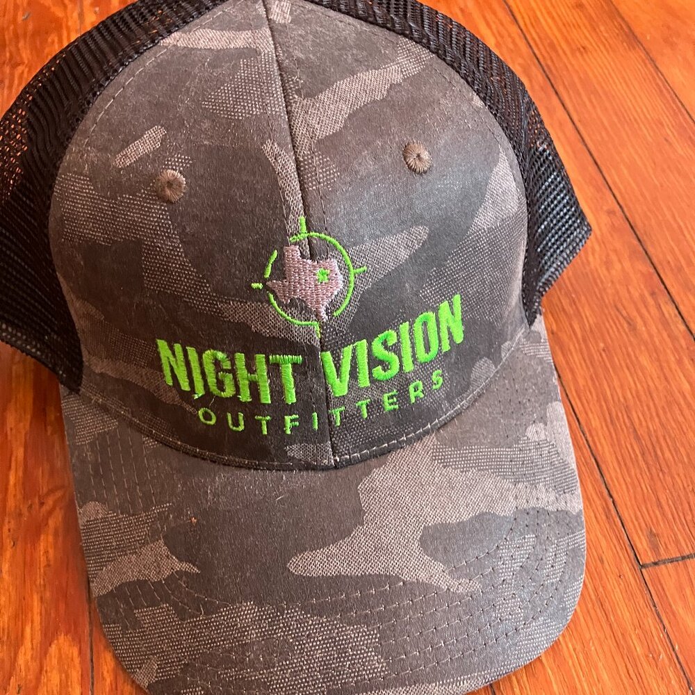 🔥 Night Vision Outfitters | Camo Trucker Hat Neon Green Tactical Snapback Cap